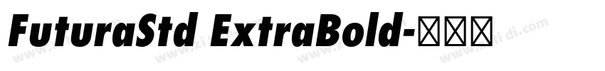 FuturaStd ExtraBold字体转换